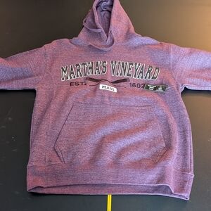 Martha Vineyards NWT Purple Hoodie Sweatshirt Women's Medium M Purple